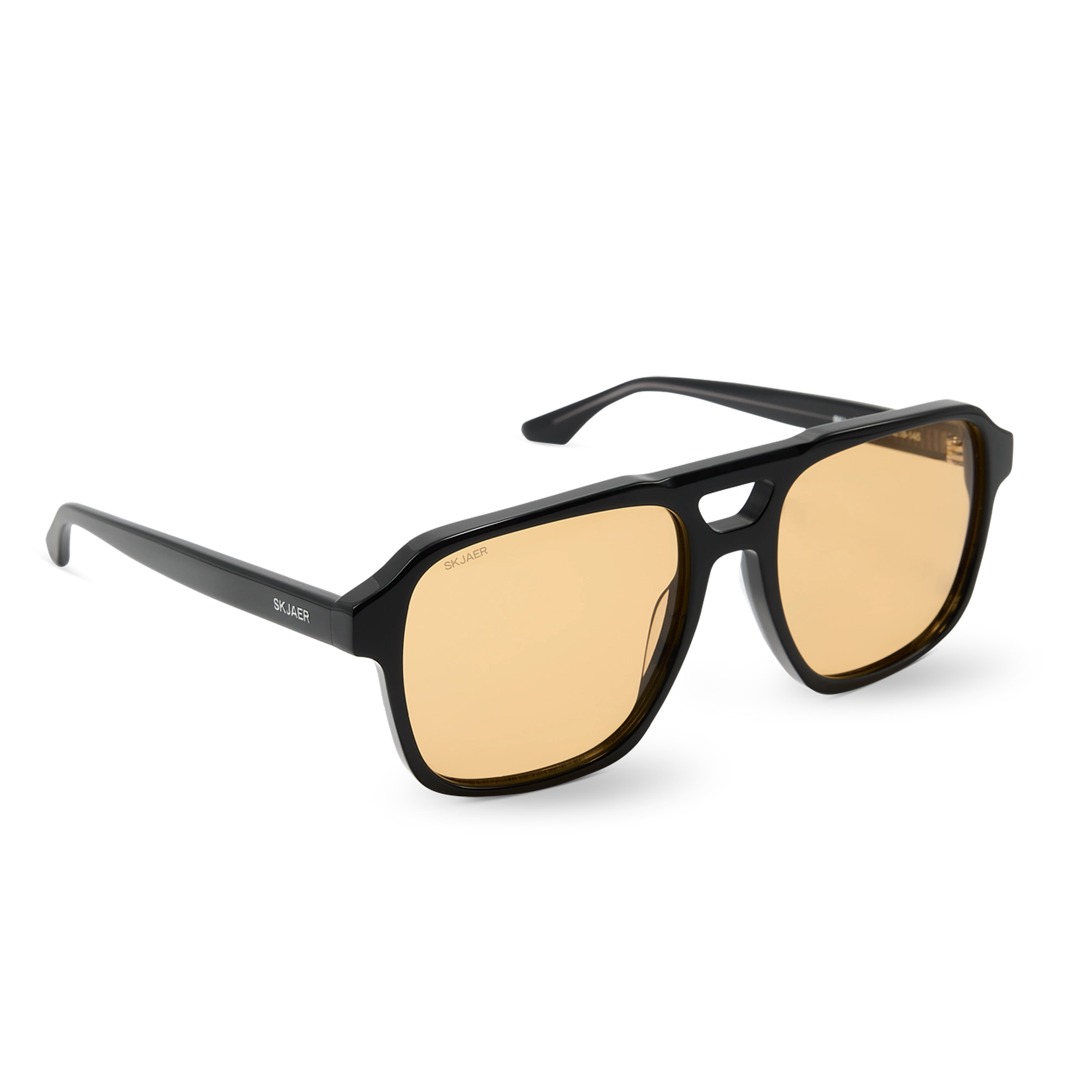 SKJAER 106S Black / Amber Lenses — 3/4