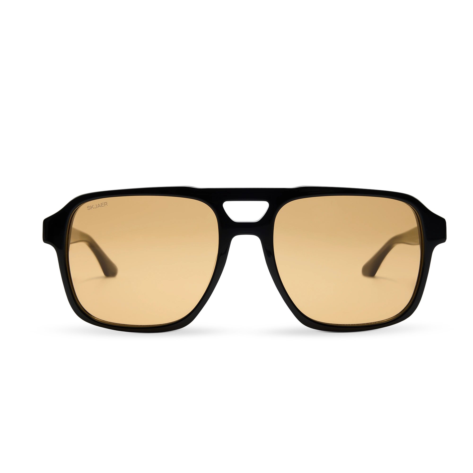 SKJAER 106S Black / Amber Lenses — front